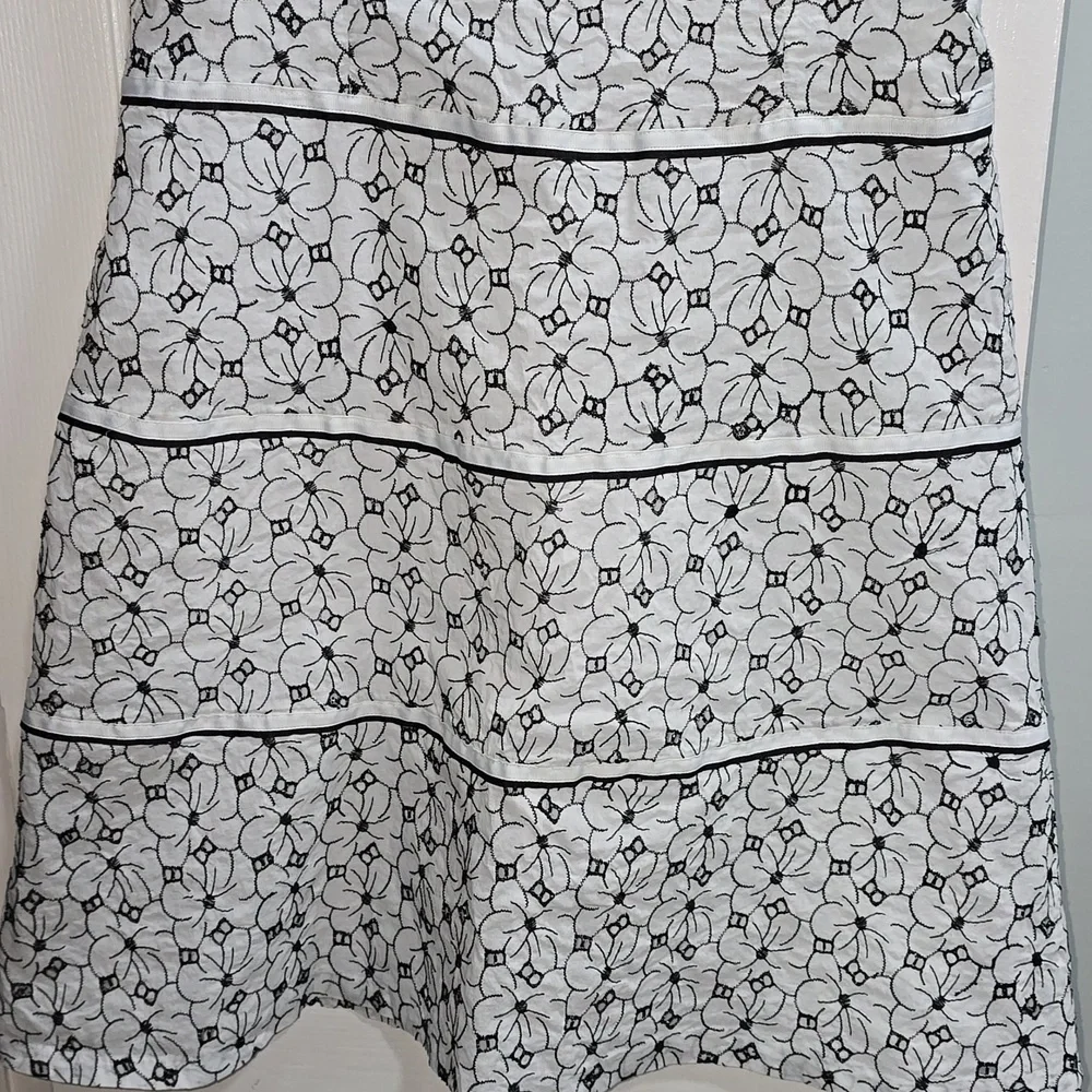 Autograph Black & White Floral Dress Size 14 - Picture 6 of 14